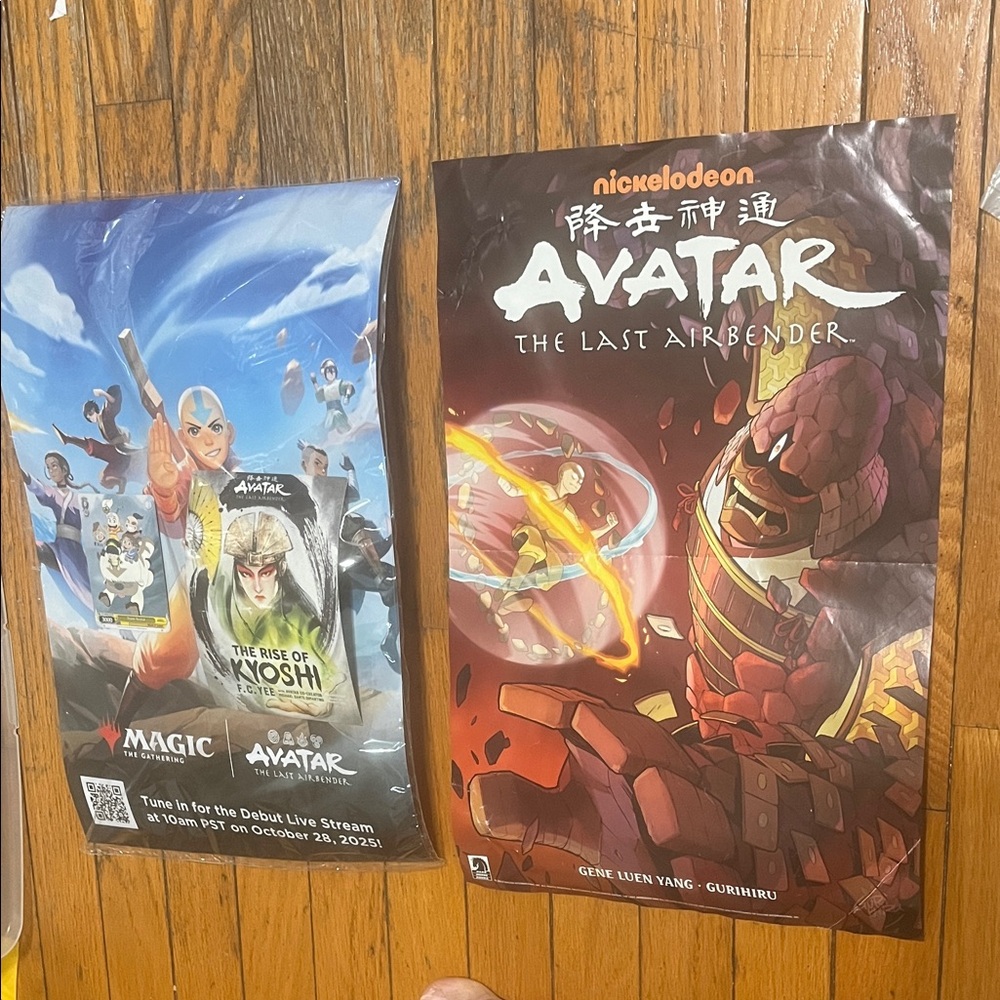 Avatar Last Airbender All 3 Posters: 20th Anniversary Magic Mtg 2025 + Prior